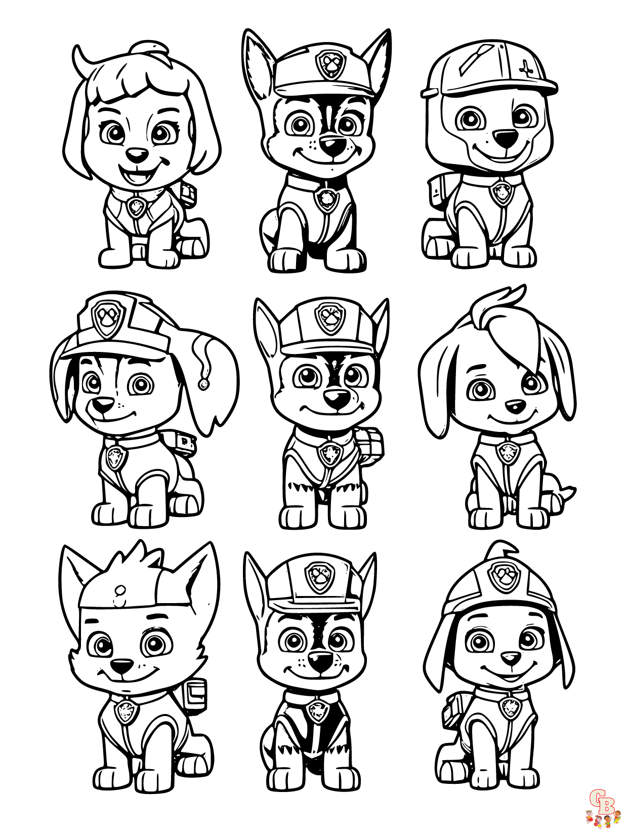 Paw Patrol Printable Coloring Pages Paw Patrol Printable Coloring Pages