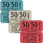 Image of 1 ticket for 50/50 Draw