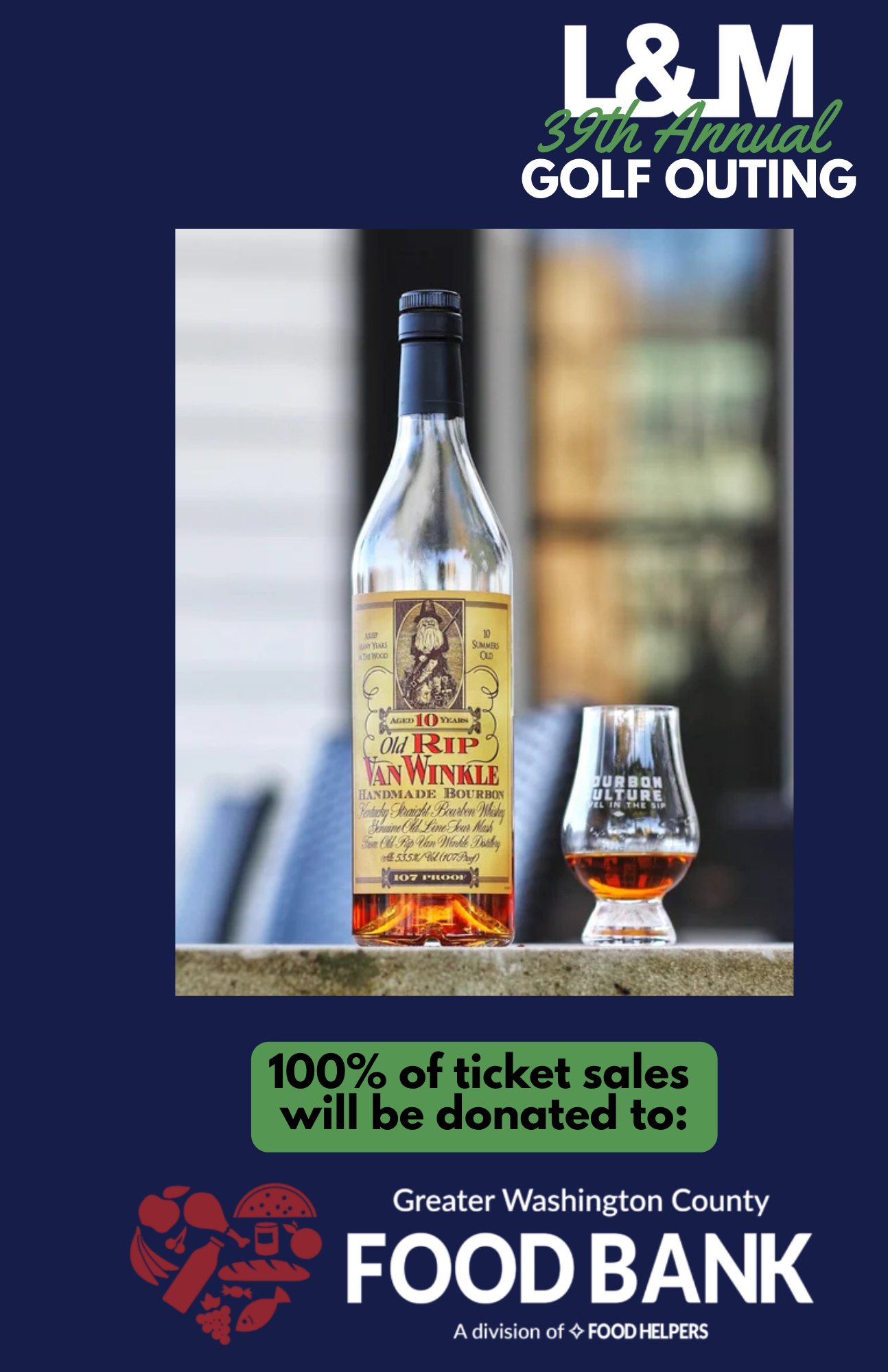 L&M 39th Annual Golf Outing - Default Image of Charity Raffle Bundle #2 Old Rip Van Winkle 10 year Bourbon