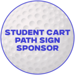 Image of Student Cart Path Sign Sponsor 
