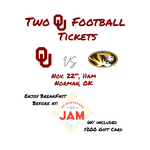 Image of 2 OU Football Tickets