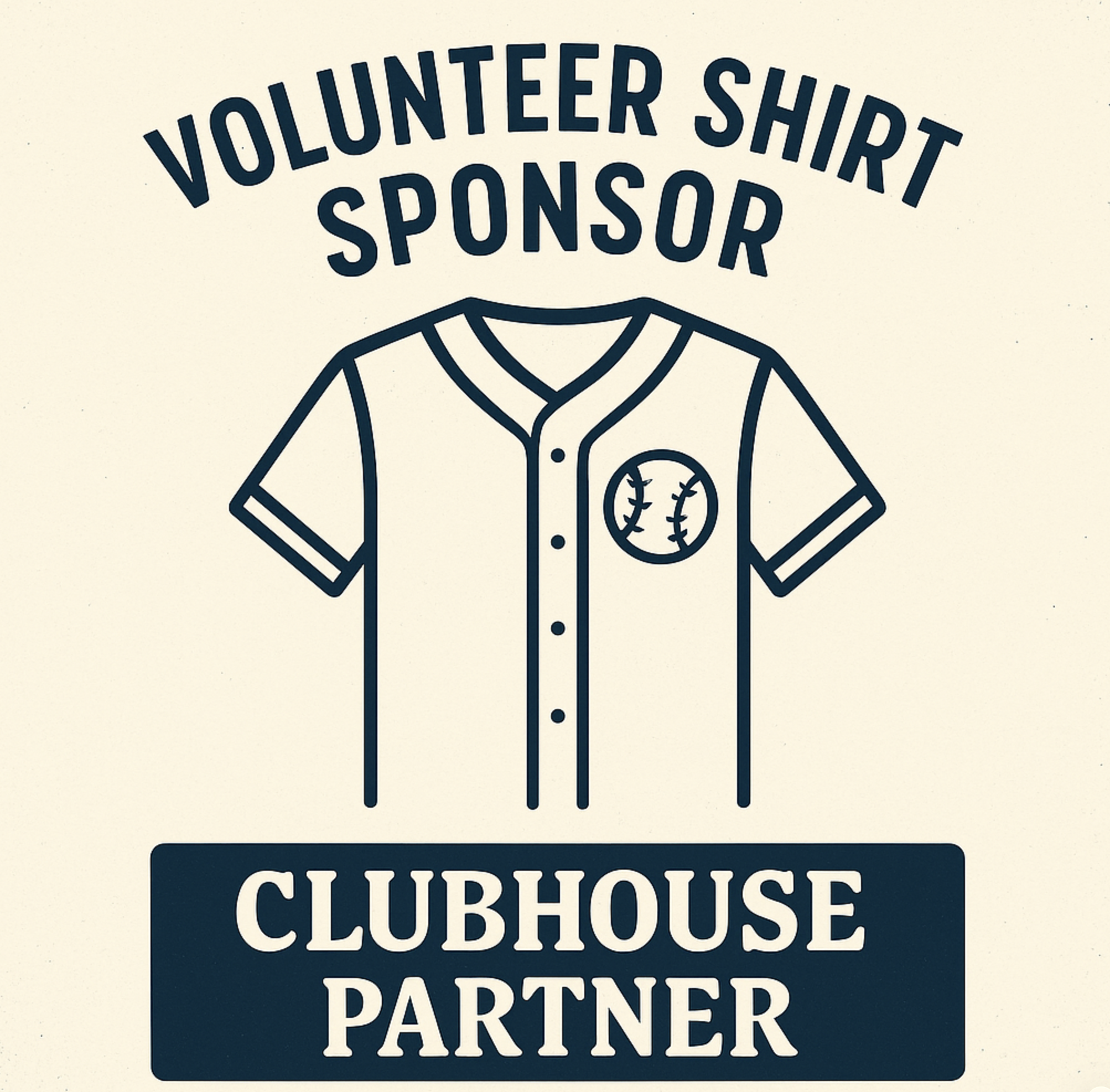 Casteel Baseball Golf Tournament Fundraiser - Default Image of Volunteer Shirt Sponsor – “Clubhouse Partner”
