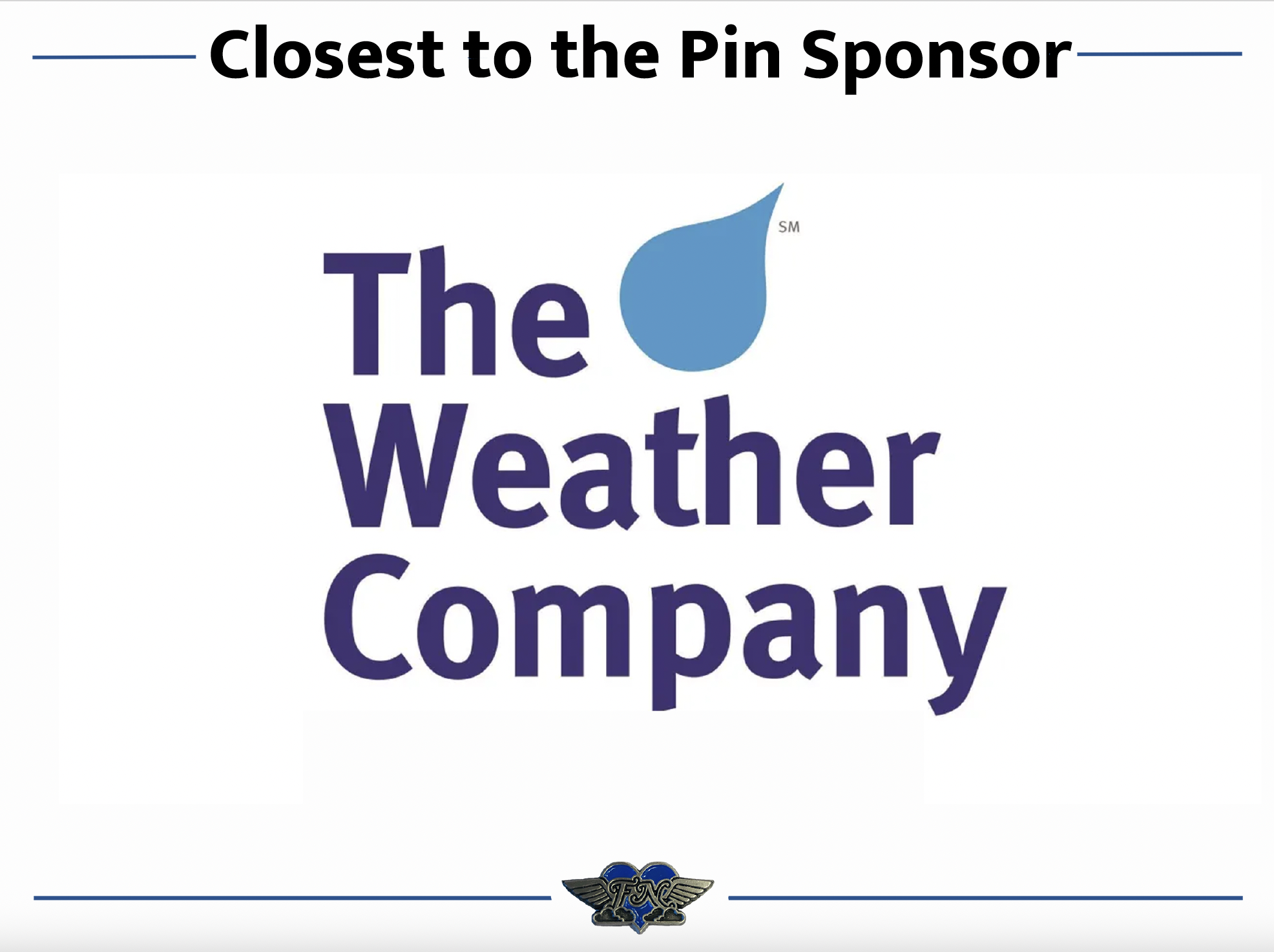 On-Course Sponsor - The Weather Company - Logo