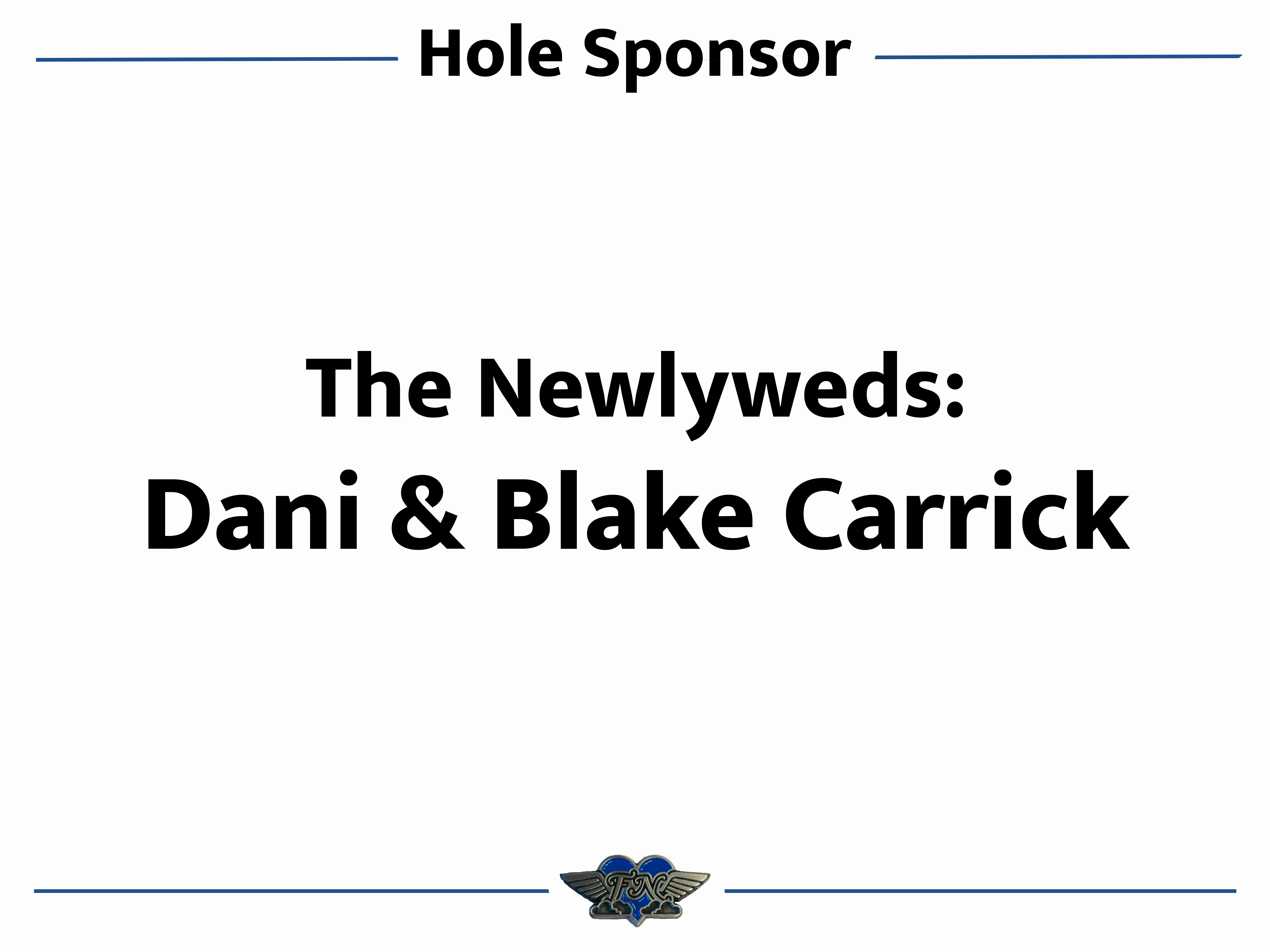Hole Sponsors - Danielle & Blake Carrick - Logo