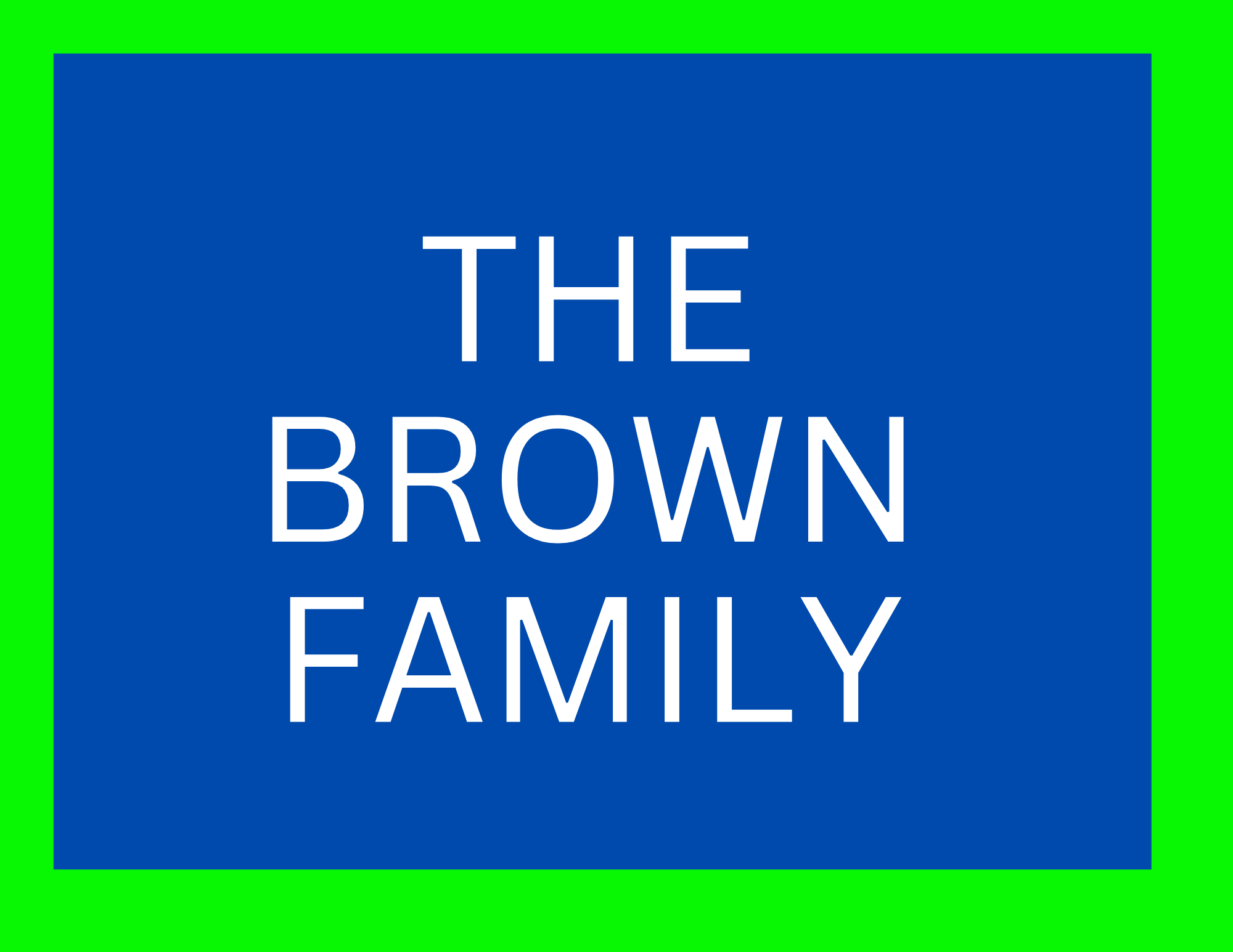The Brown Family