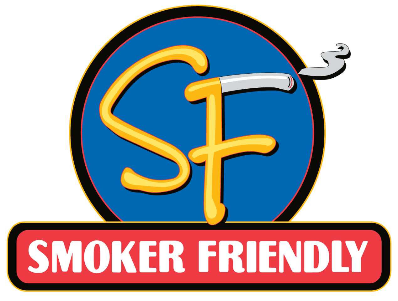 Cart Sponsor - Smoker Friendly  - Logo