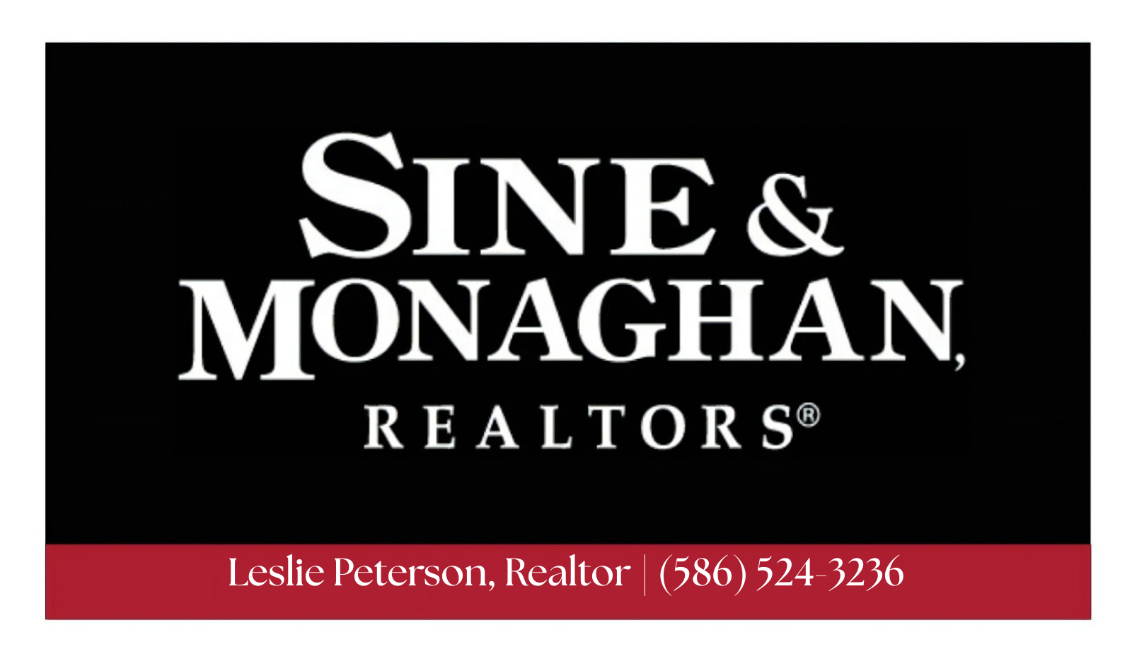 Leslie Peterson, Sine & Monaghan