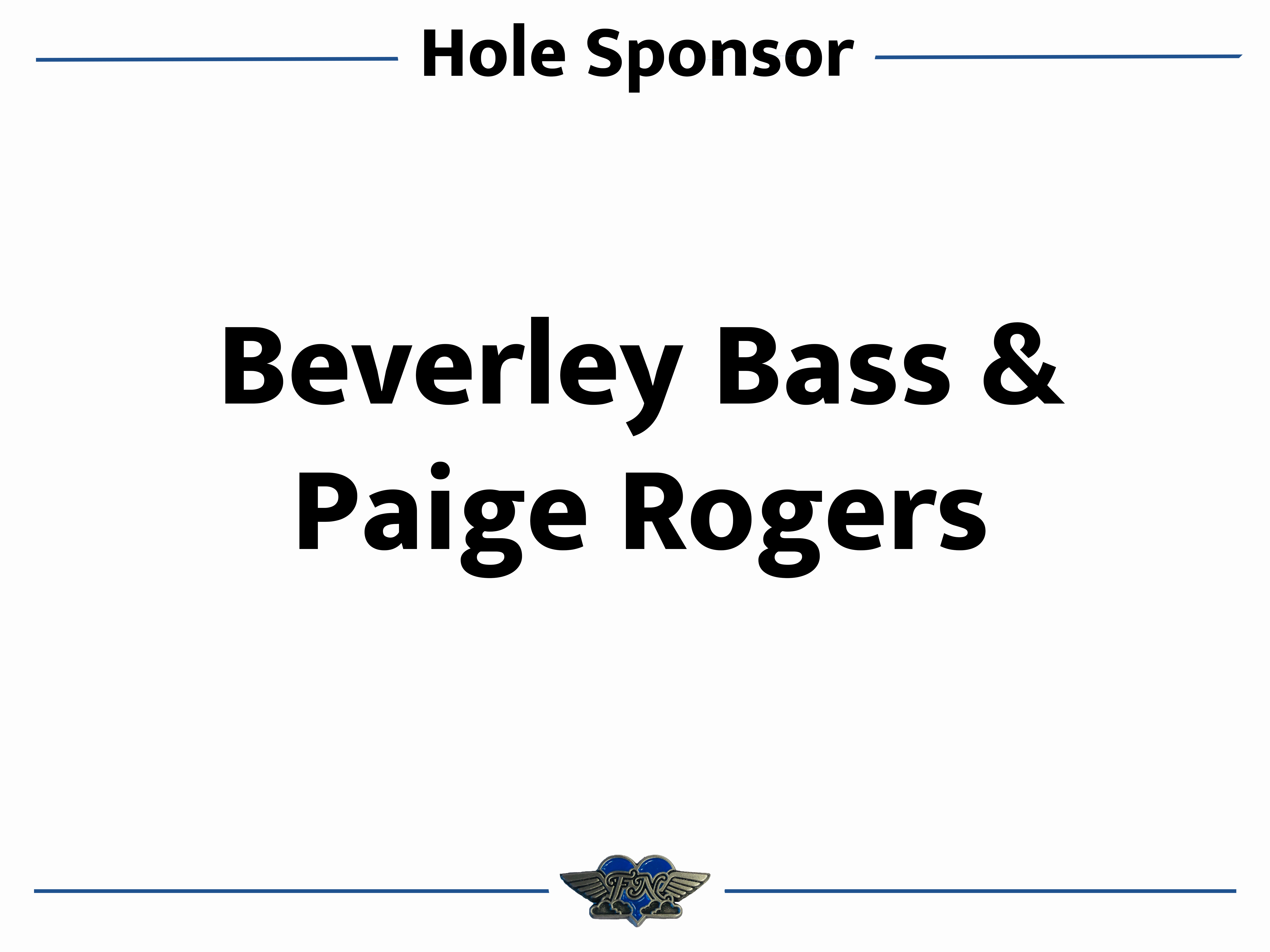 Hole Sponsors - Beverley Bass & Paige Rogers - Logo