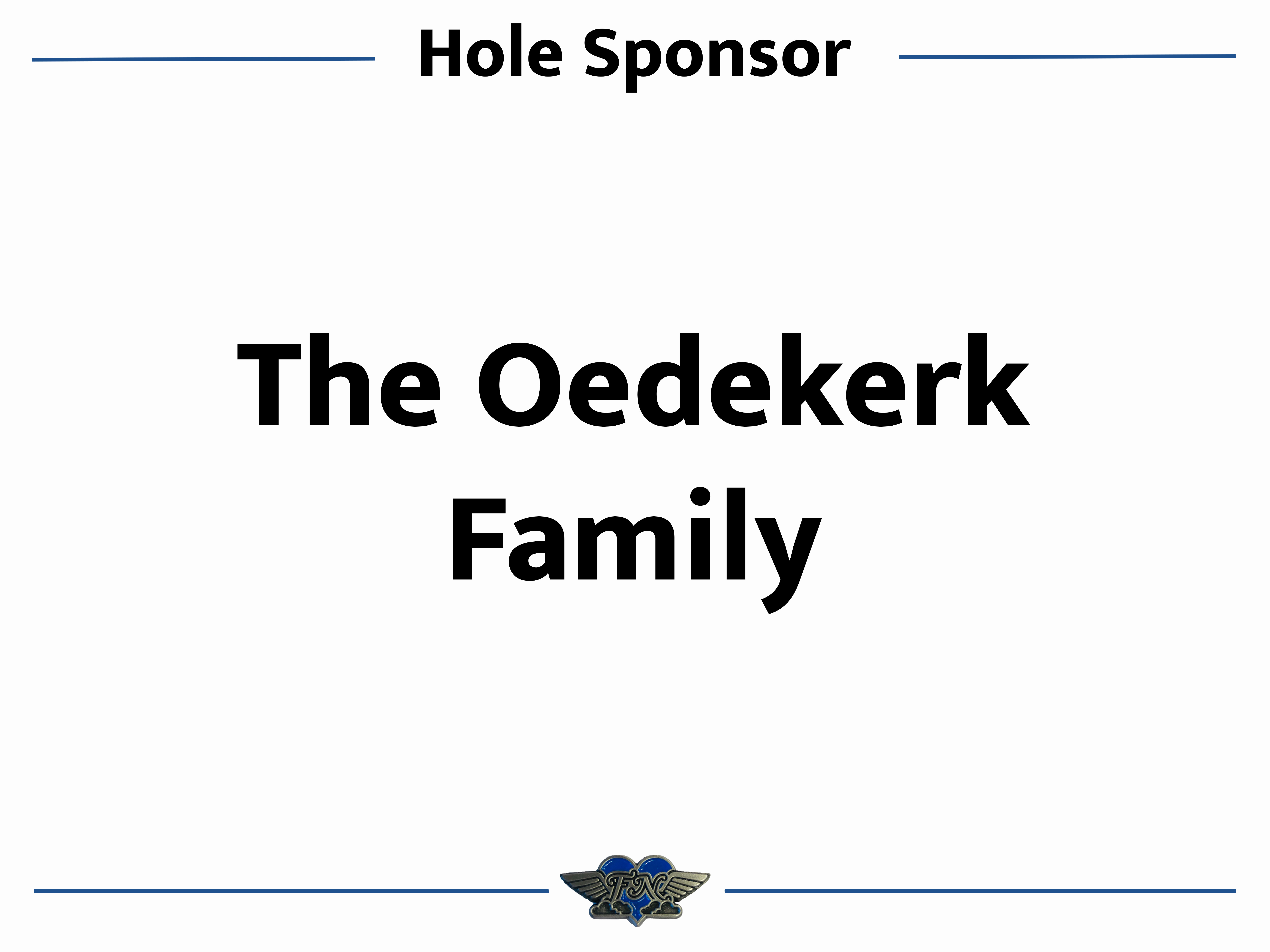 Hole Sponsors - The Oedekerk Family - Logo