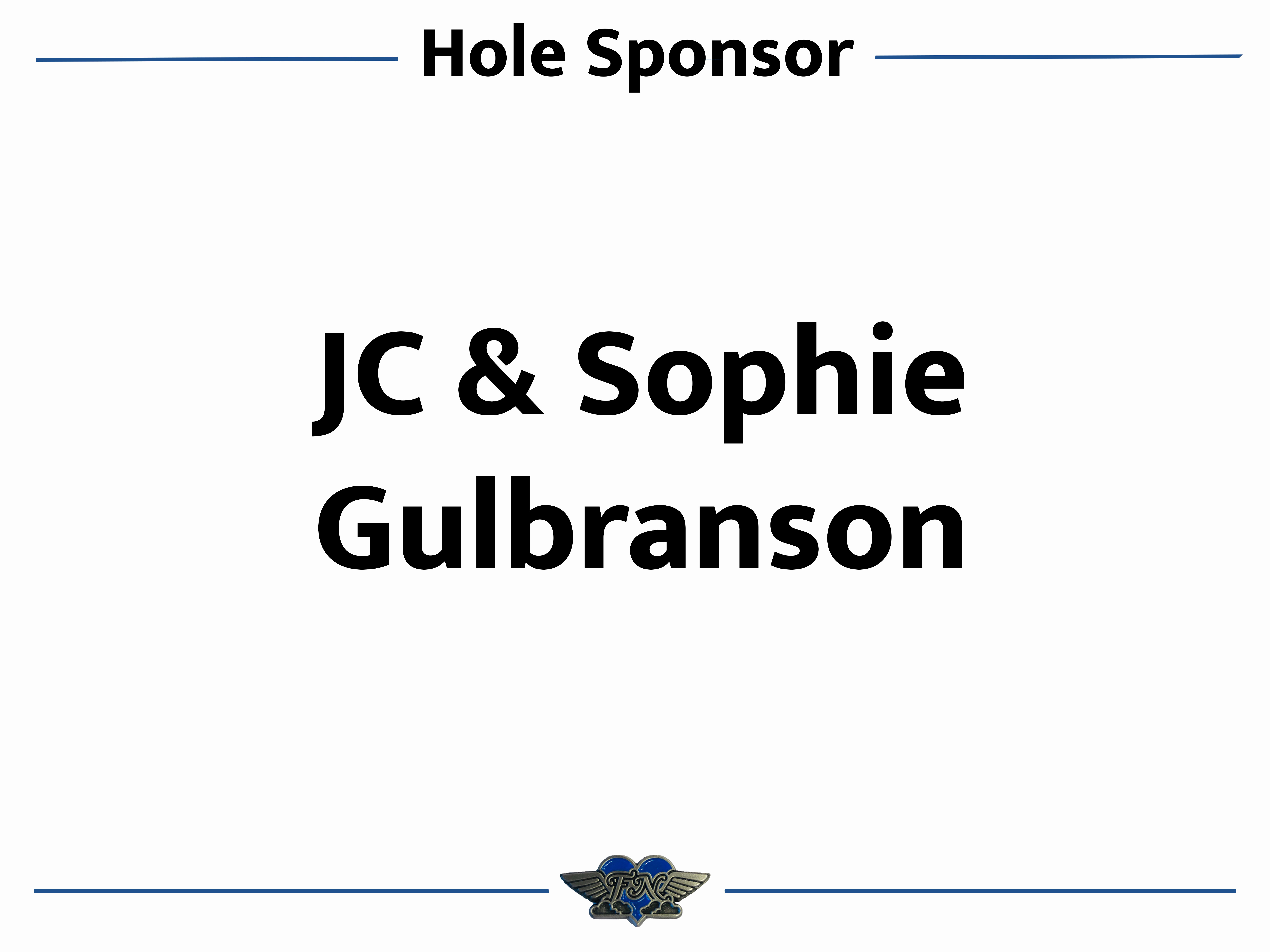 Hole Sponsors - JC & Sophie Gulbranson - Logo