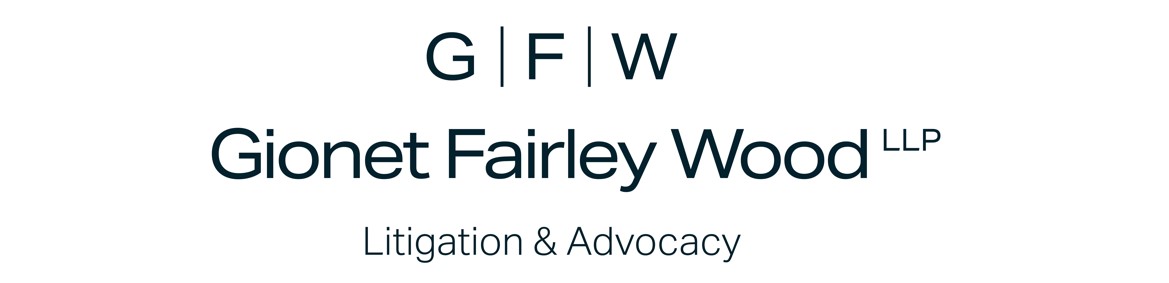 Volunteer Sponsor - Gionet Fairley Wood LLP - Logo