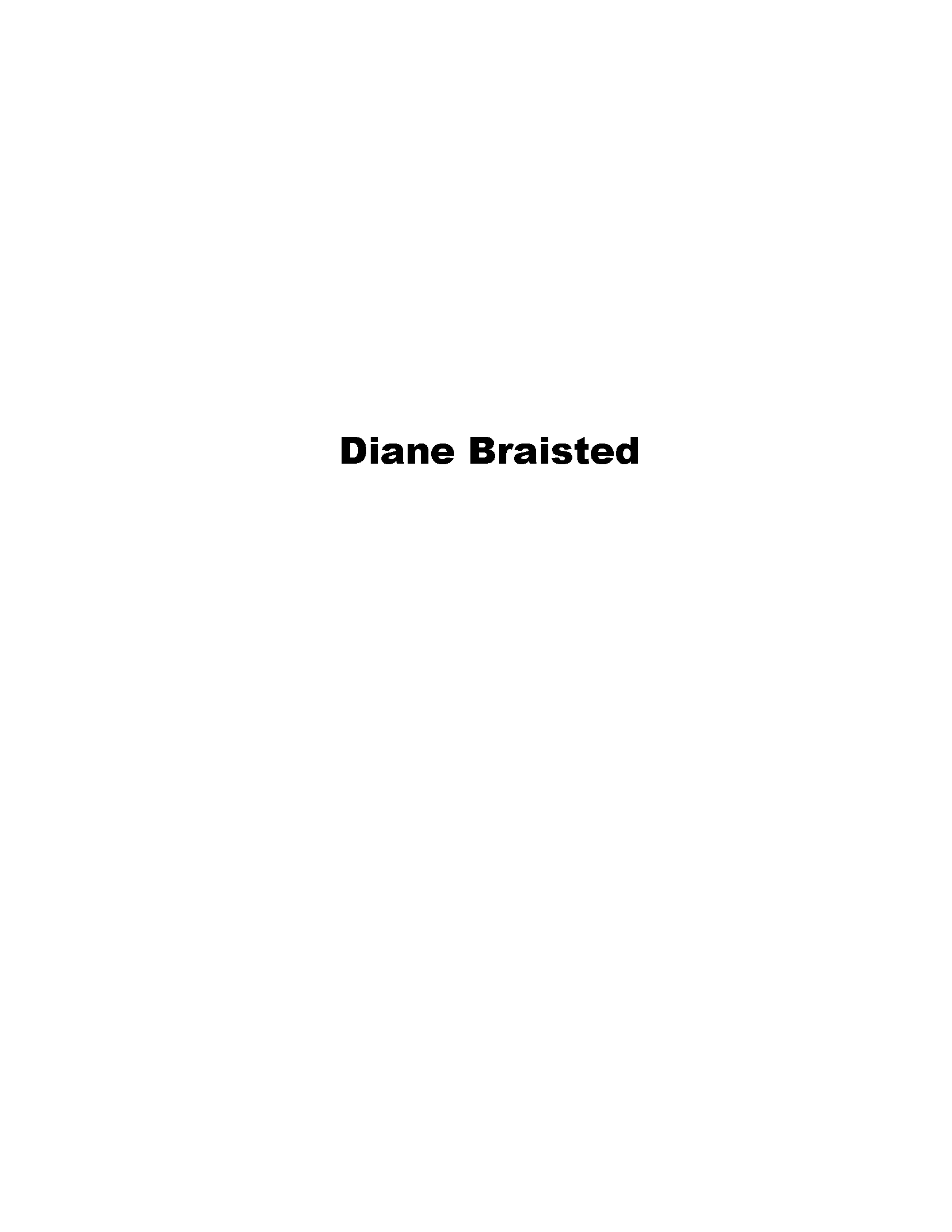 Tee Sign Sponsorship  - Diane Braisted - Logo