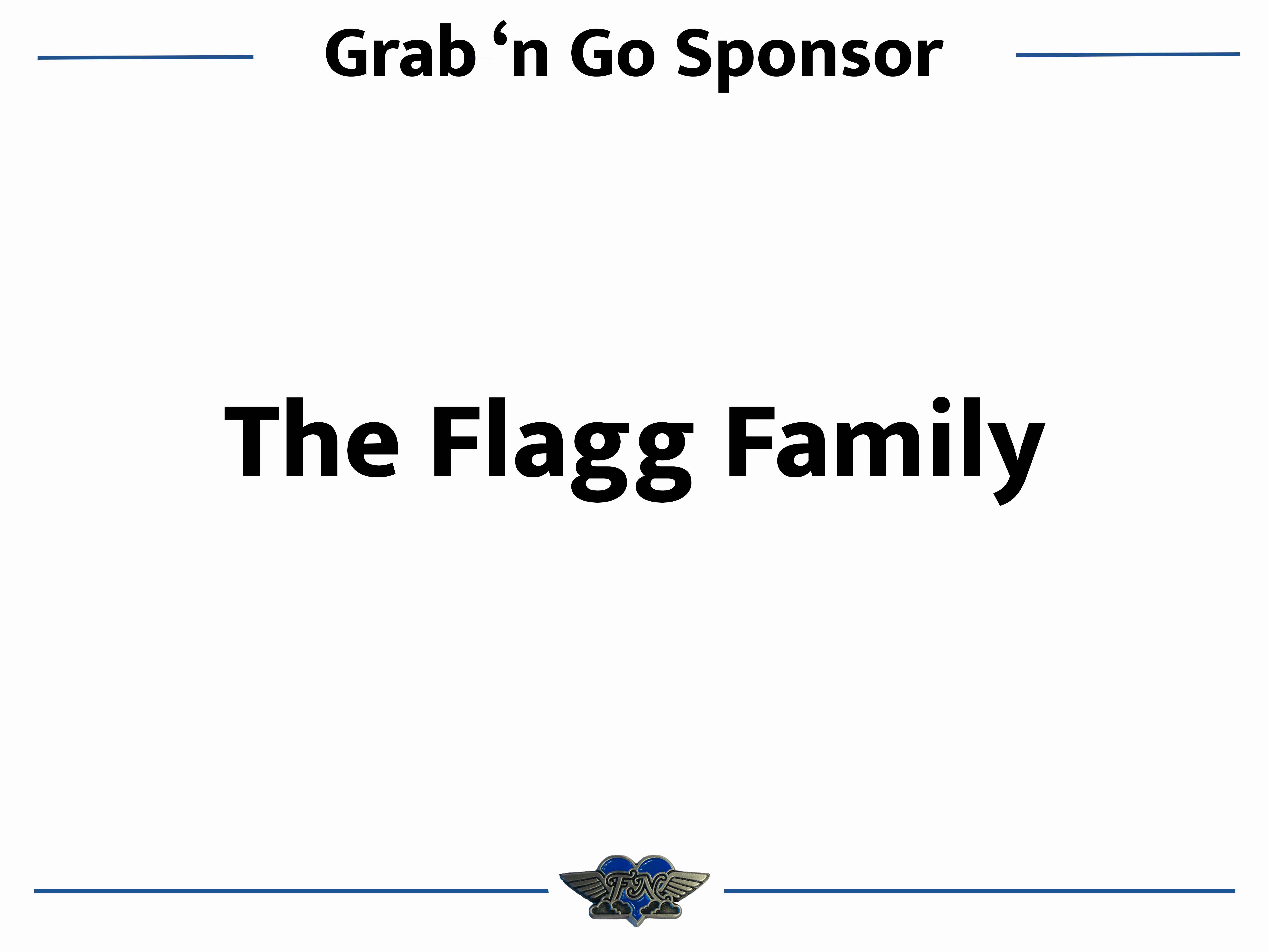 On-Course Sponsor - The Flagg Family - Logo