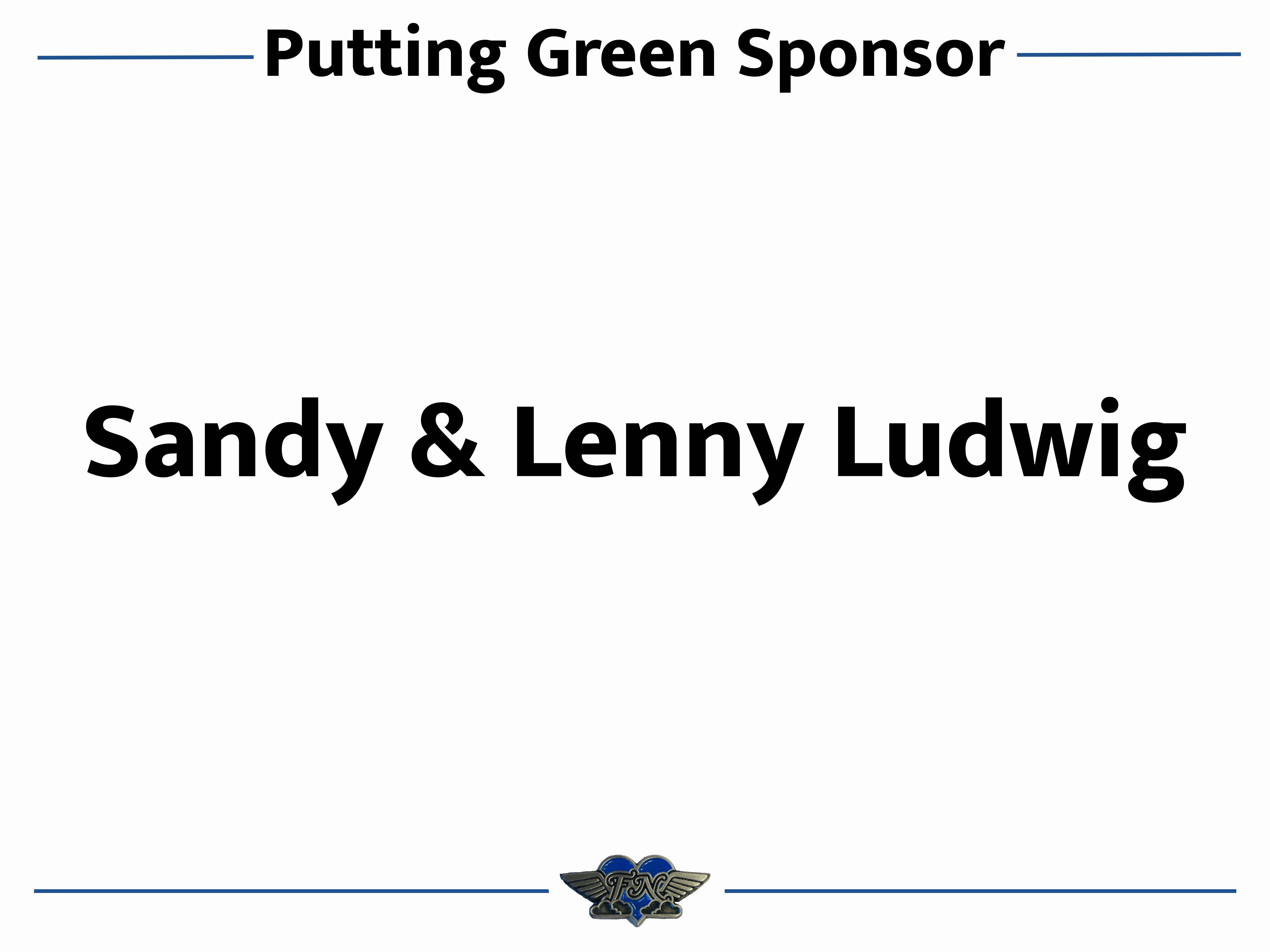 Pre-Game Sponsor - Sandy & Lenny Ludwig - Logo
