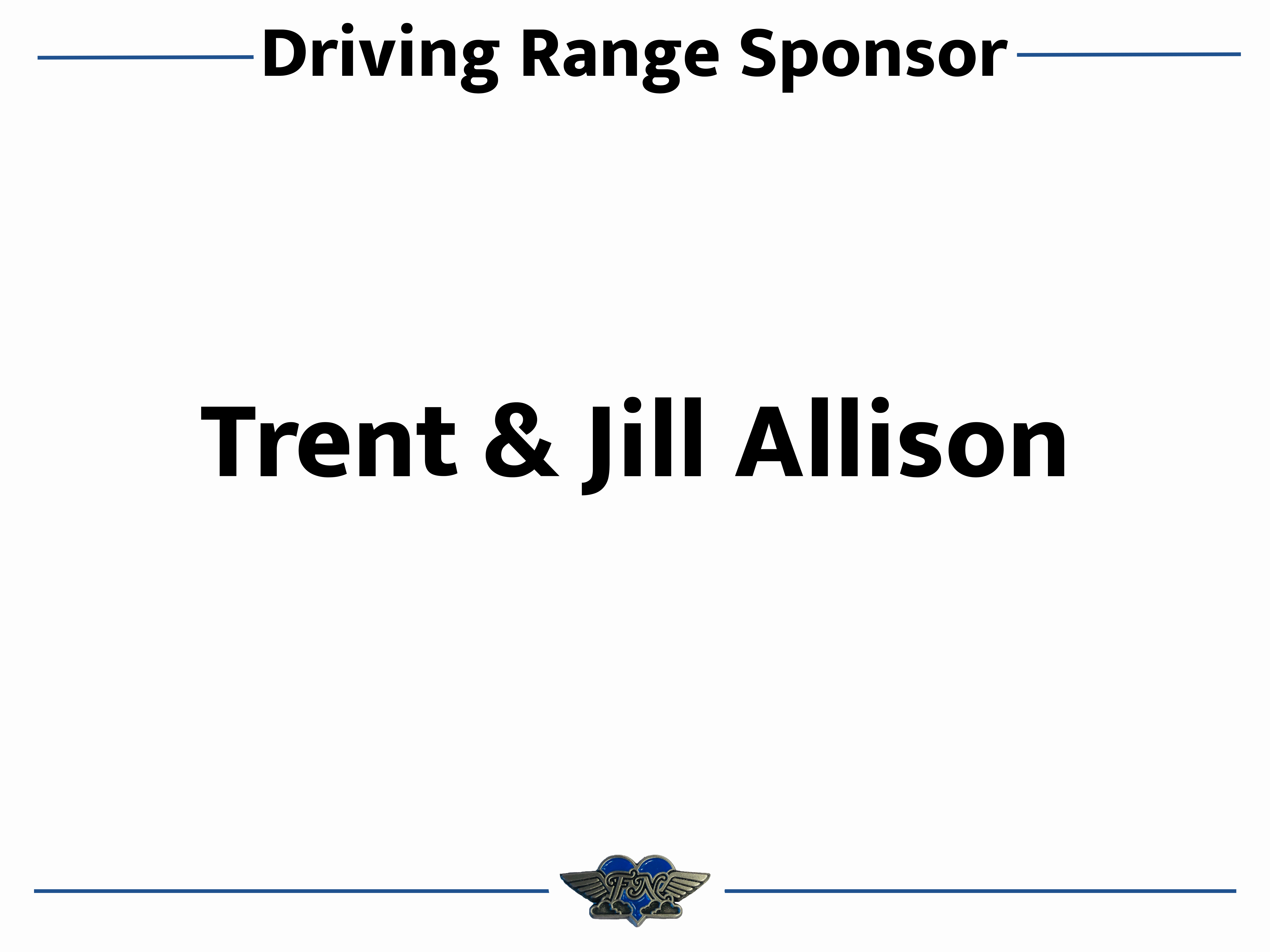 Pre-Game Sponsor - Trent & Jill Allison - Logo