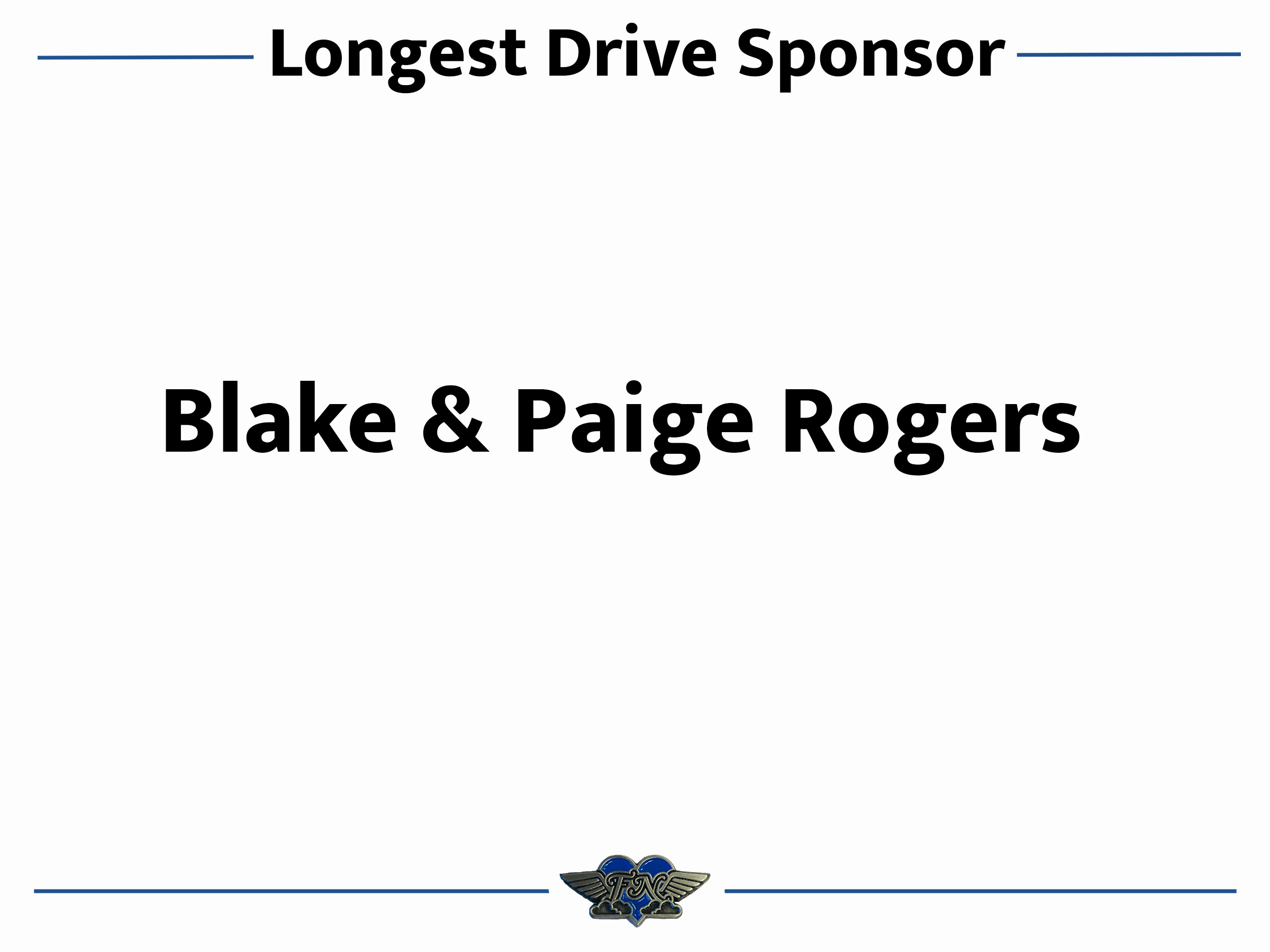 On-Course Sponsor - Blake Rogers - Logo