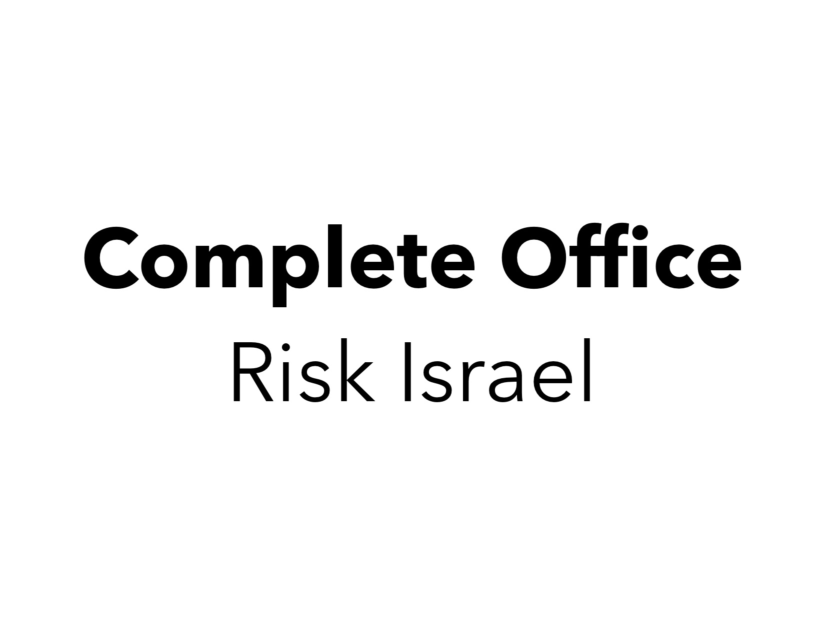 Hole Partner - Complete Office / Rick Israel - Logo