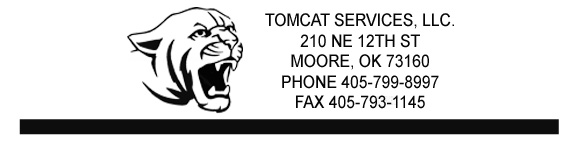 Event Tournament Sponsor - TOMCAT SERVICES - Logo