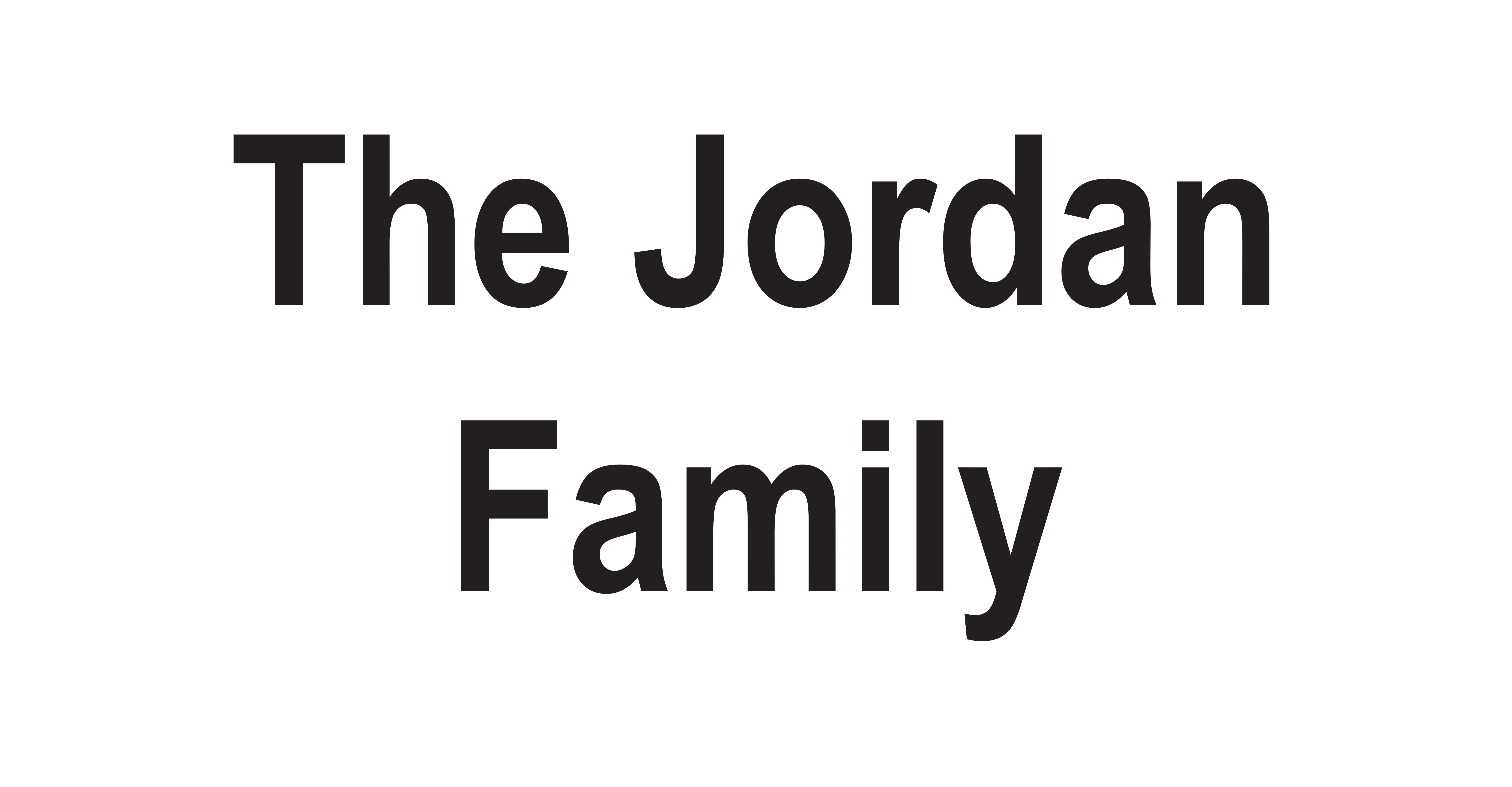 The Jordan Family
