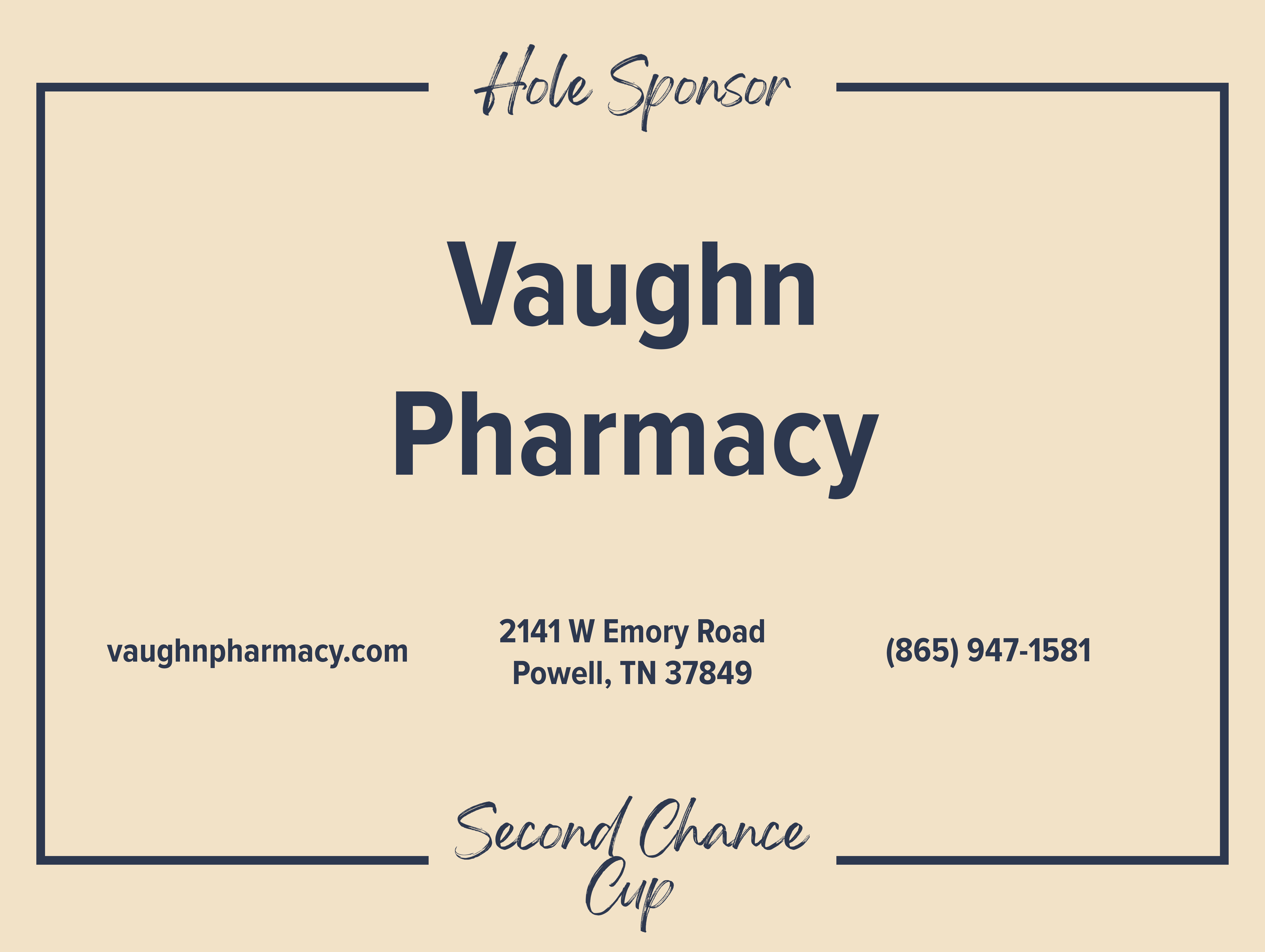 Hole Sponsor - Vaughn Pharmacy - Logo