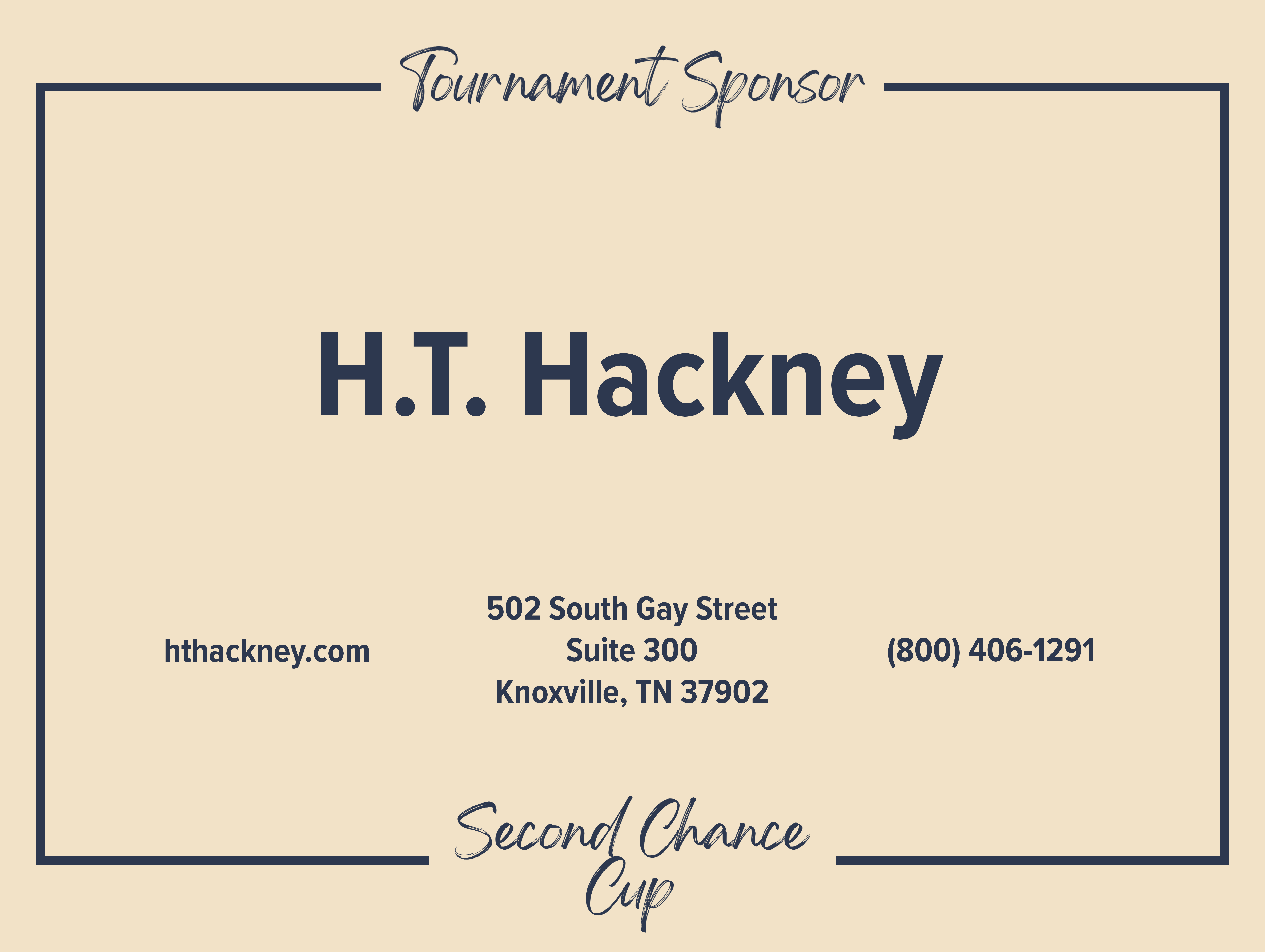 Tournament Sponsor - H.T. Hackney - Logo