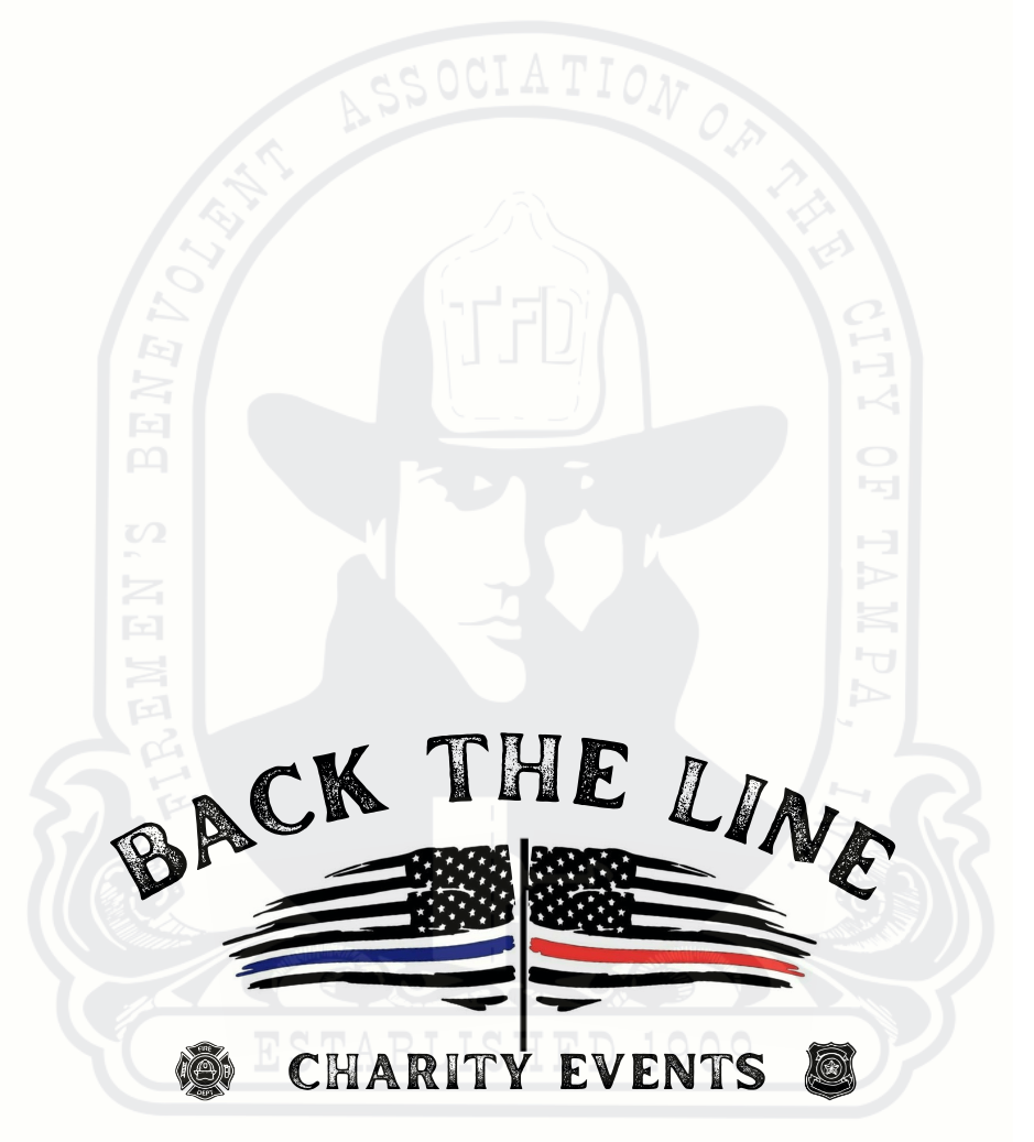 Back the Line Charity Events, 1st Annual Golf Tournament, Sponsored by Firefighters Benevolent Charity of Tampa, in Honor of TPD Officer Matthew McNeal logo